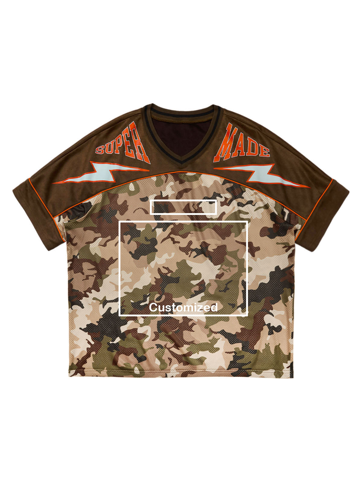 Original Camouflage Football Jersey T-Shirt - 2401 - ShopLuxury