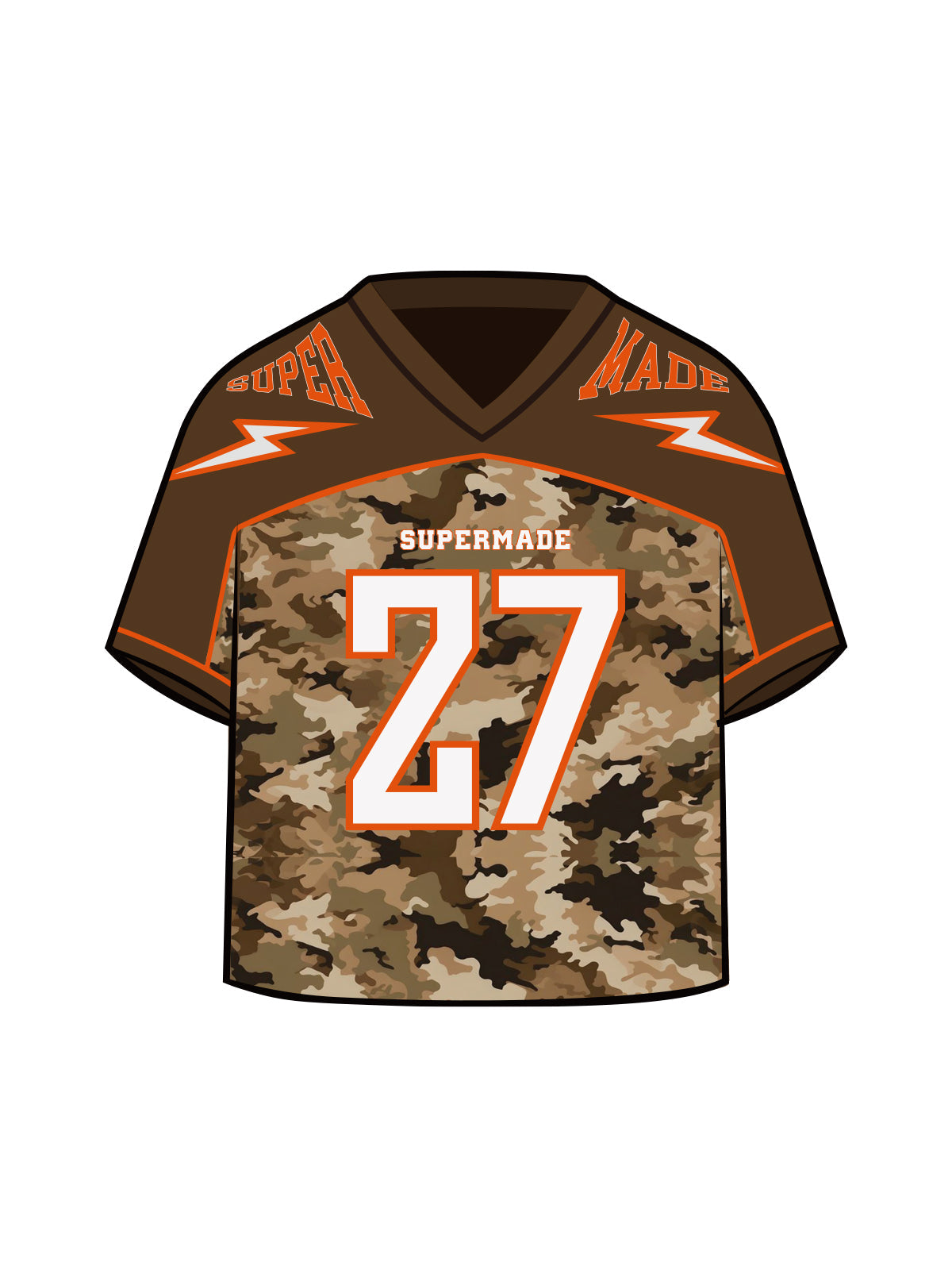 Original Camouflage Football Jersey T-Shirt - 2401 - ShopLuxury