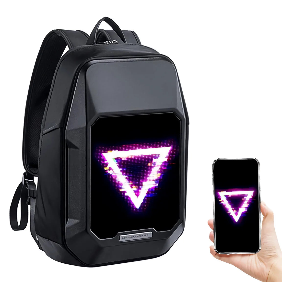 LED Pixel Display Sling Backpack for Motorcycle Riders and Creative Expression - ShopLuxury