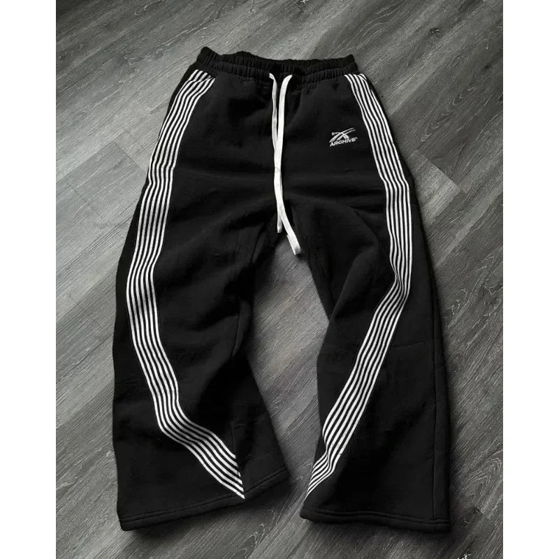 Double Stripes Zipper Cargo Pants - shopluxuryorg