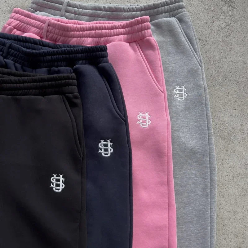 Street Wearing Solid Color Sport Pants Unisex U5455 - shopluxuryorg