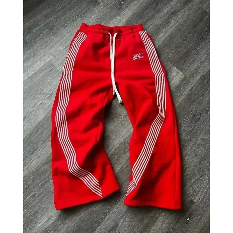 Double Stripes Zipper Cargo Pants - shopluxuryorg