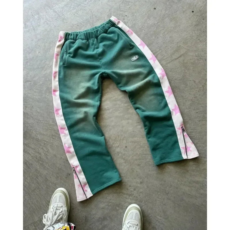 Double Stripes Zipper Cargo Pants - shopluxuryorg
