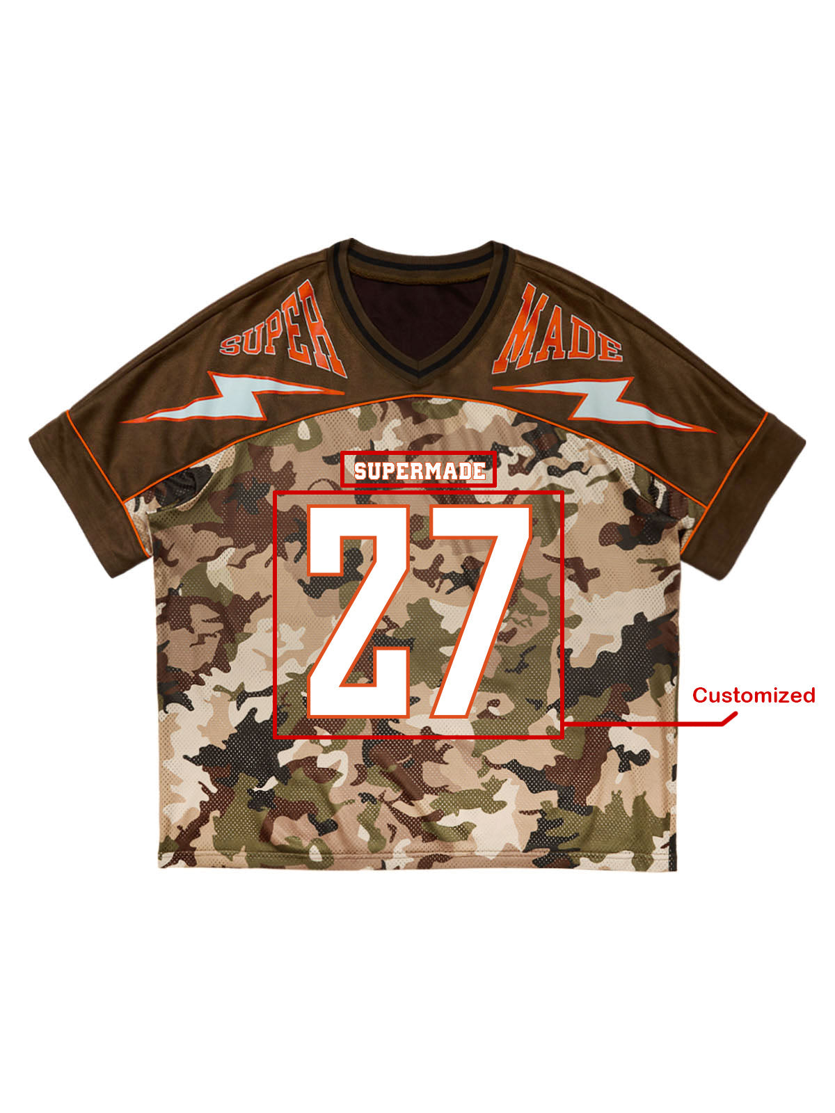 Original Camouflage Football Jersey T-Shirt - 2401 - ShopLuxury