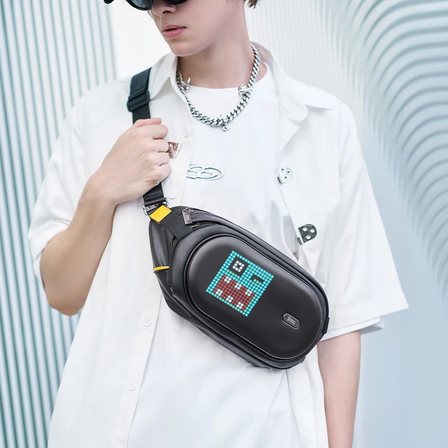 Sling Bag with LED Display & Bluetooth Speaker - ShopLuxury