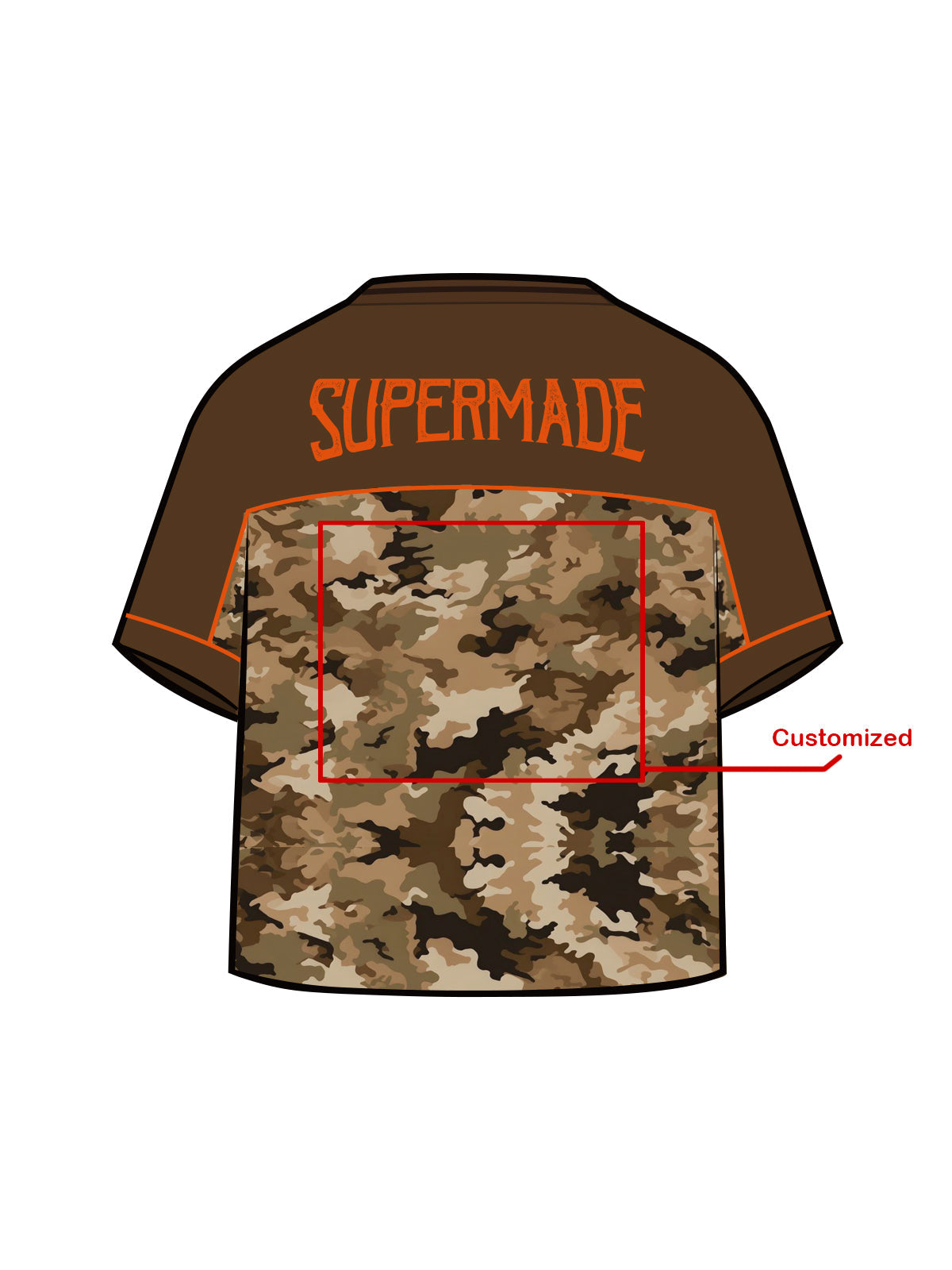 Original Camouflage Football Jersey T-Shirt - 2401 - ShopLuxury