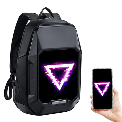 LED Pixel Display Sling Backpack for Motorcycle Riders and Creative Expression - ShopLuxury