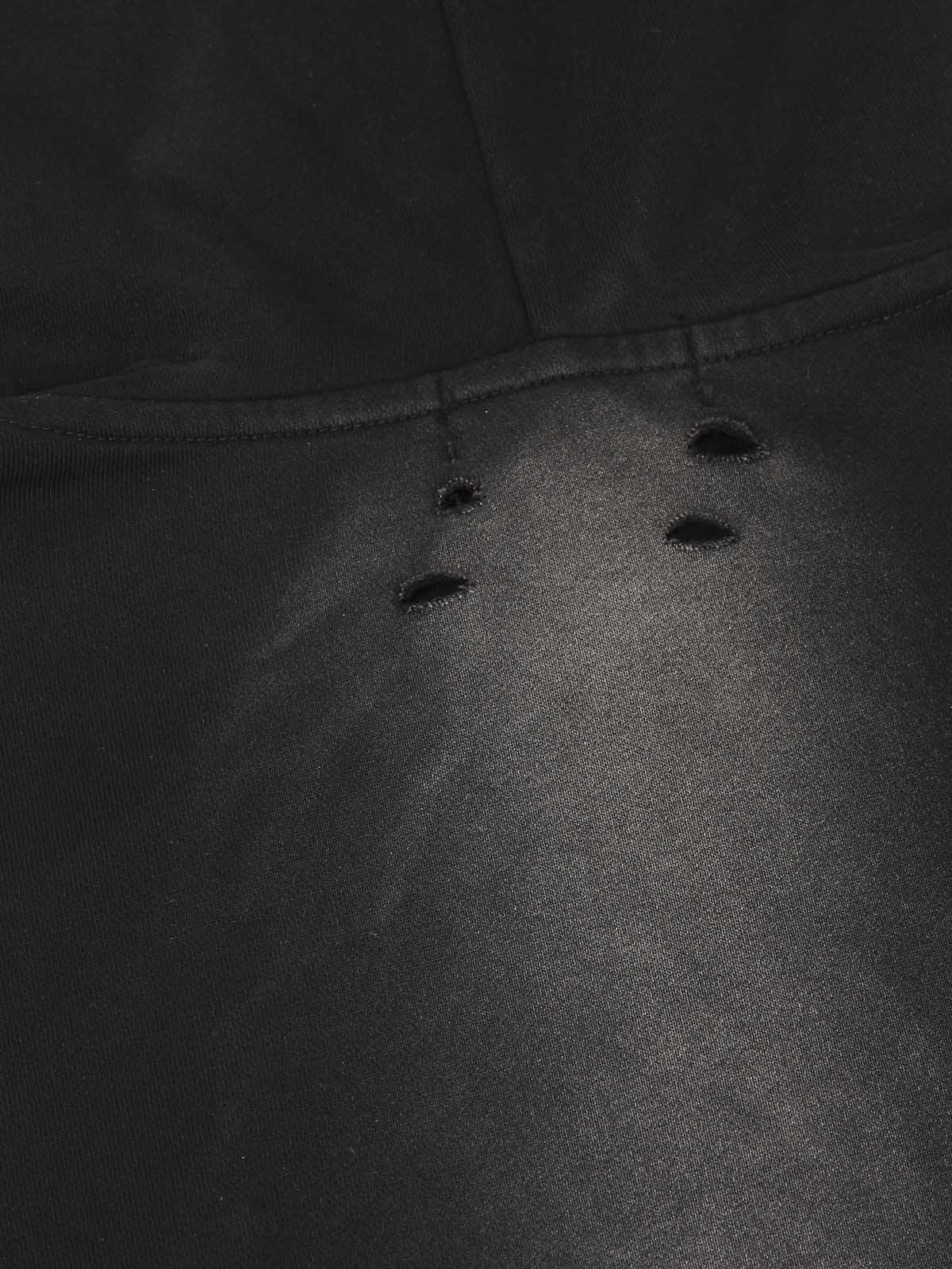 Washed Ripped Zip Up Hoodie - ShopLuxury