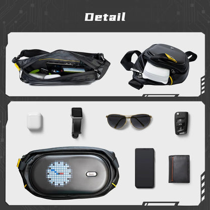 Sling Bag with LED Display & Bluetooth Speaker - ShopLuxury