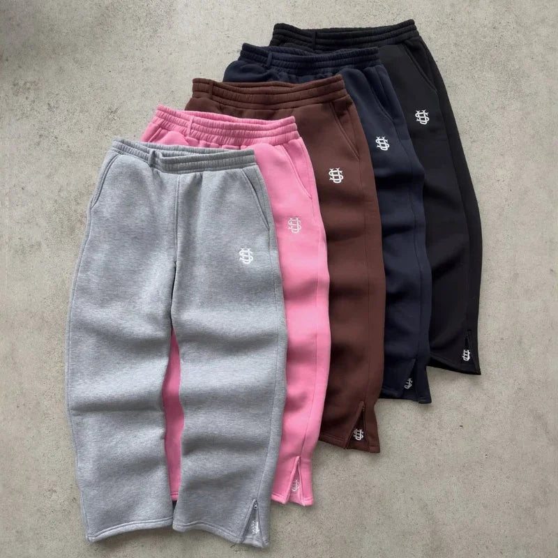 Street Wearing Solid Color Sport Pants Unisex U5455 - shopluxuryorg