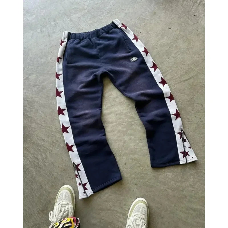 Double Stripes Zipper Cargo Pants - shopluxuryorg