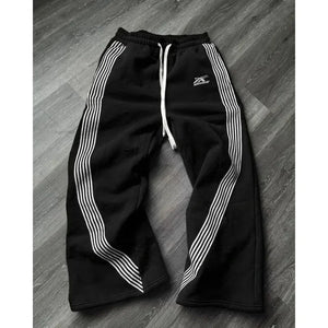 Double Stripes Zipper Cargo Pants - shopluxuryorg
