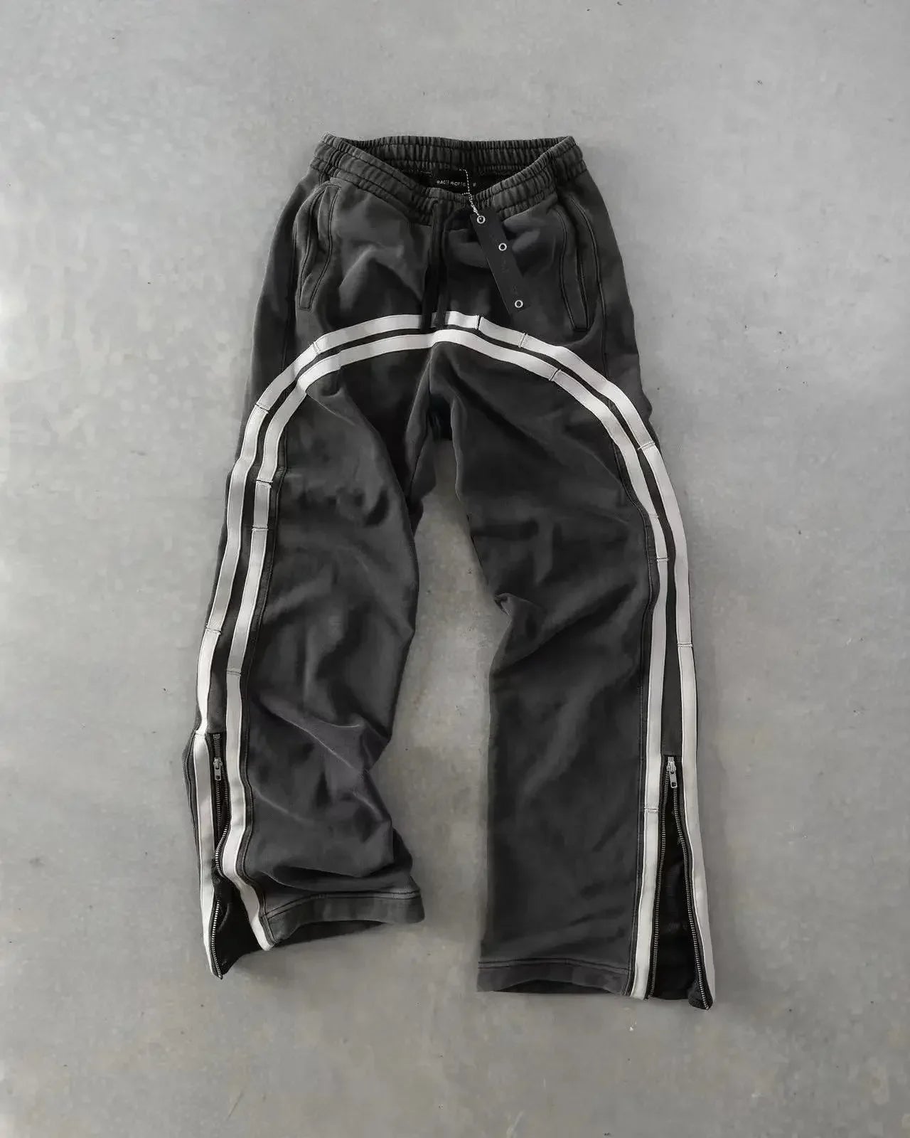 Double Stripes Zipper Cargo Pants - shopluxuryorg