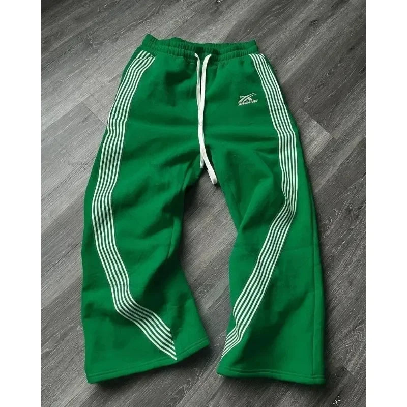 Double Stripes Zipper Cargo Pants - shopluxuryorg