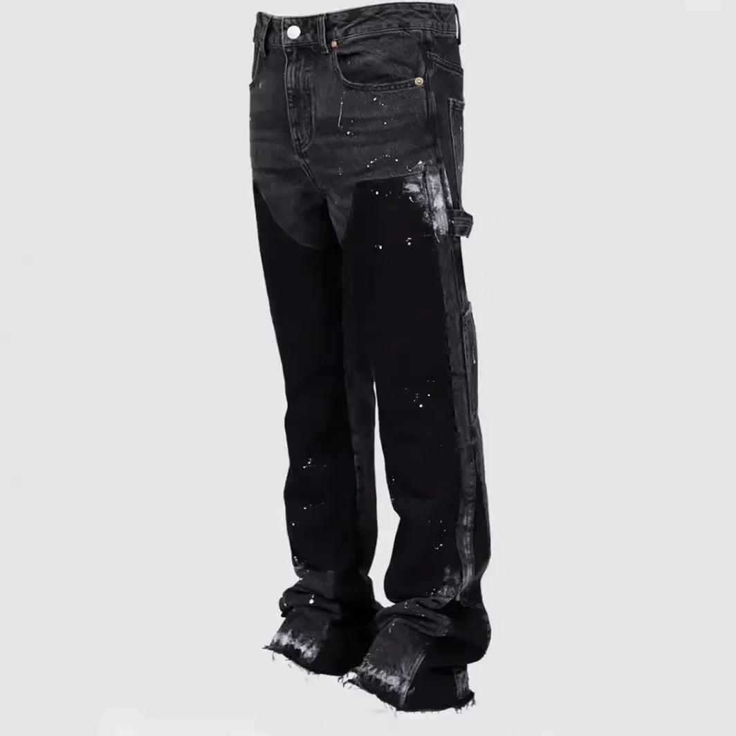 Streetwear Washed Jeans Men V5435 - shopluxuryorg
