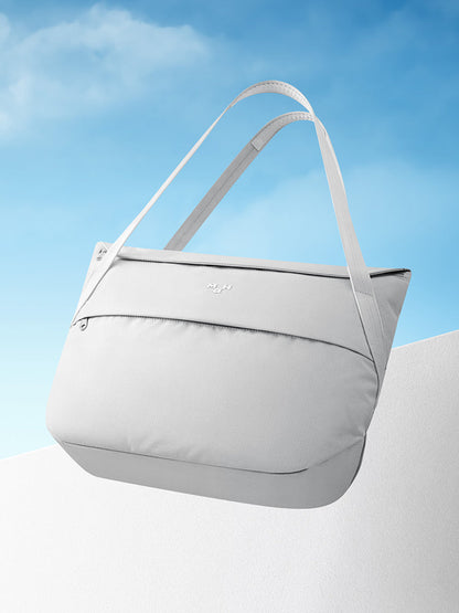 Lightweight Foldable Tote Bag - Casual Texture Shoulder Bag for Work & Travel - ShopLuxury