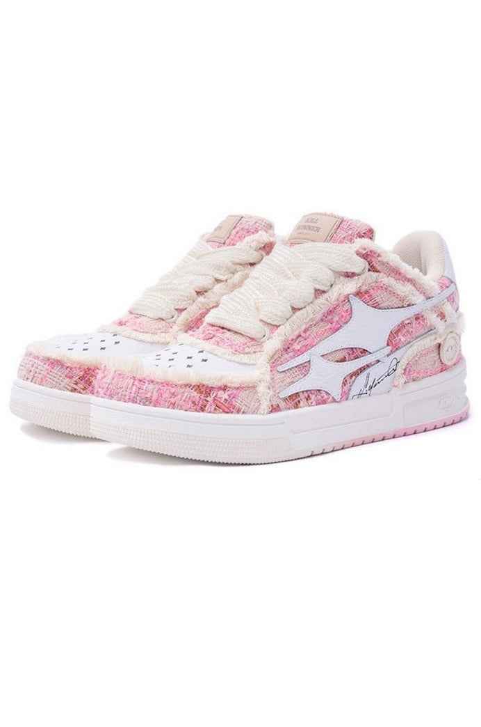 Candy Tweed Court Platform Sneakers